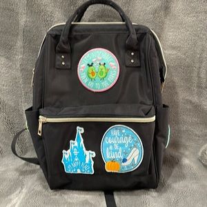 Custom patched Disney backpack